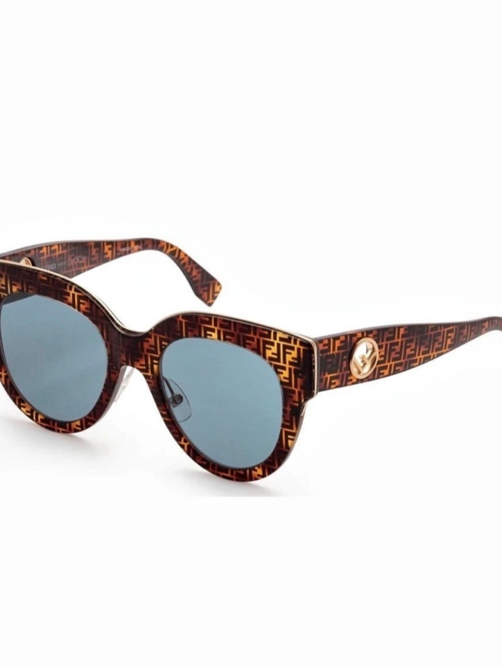 Fendi Gentle Fendi No. 1 FF0369/S Brown & Black Sunglasses